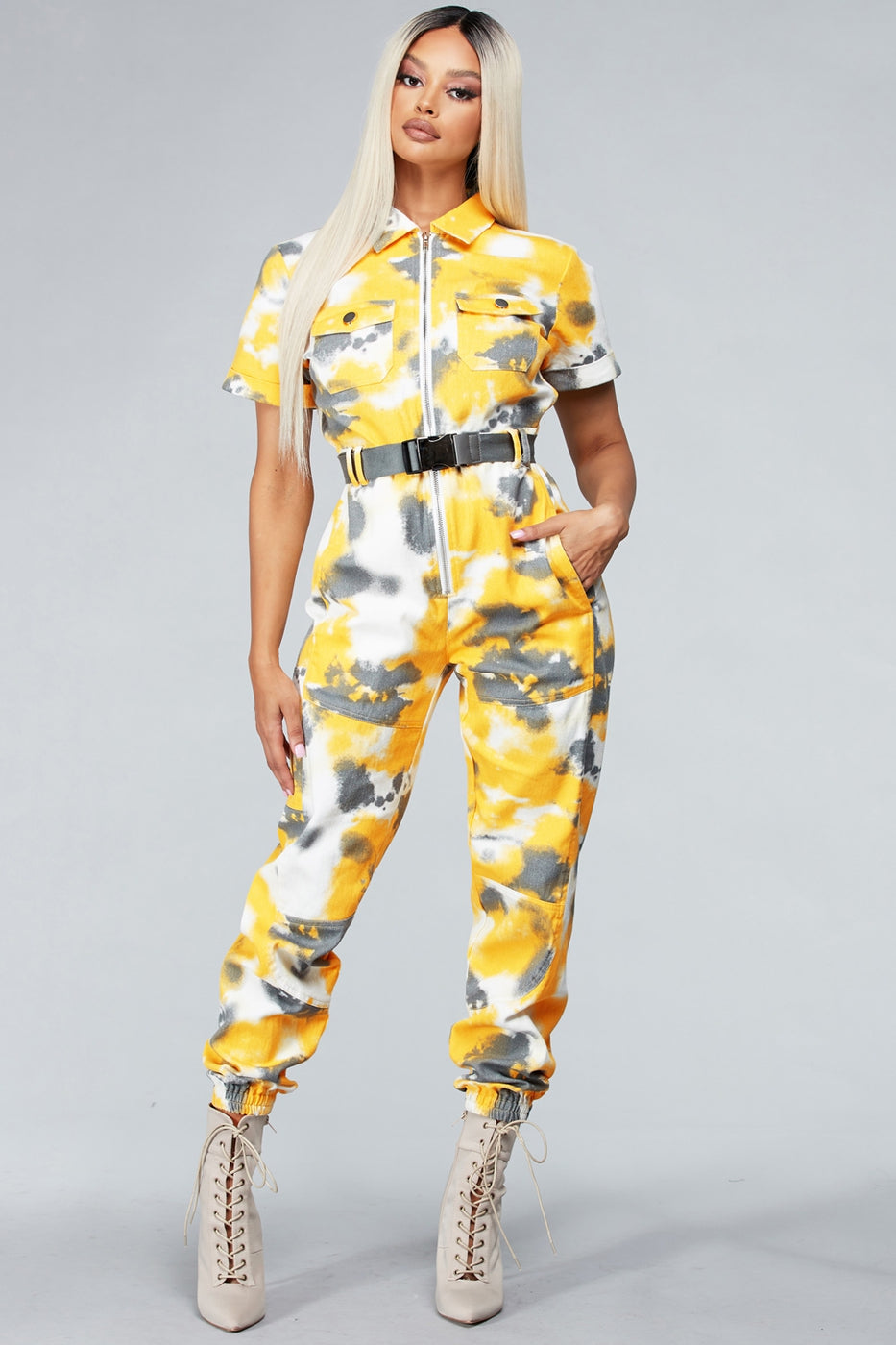 Little love and Tie-dye Jumpsuit