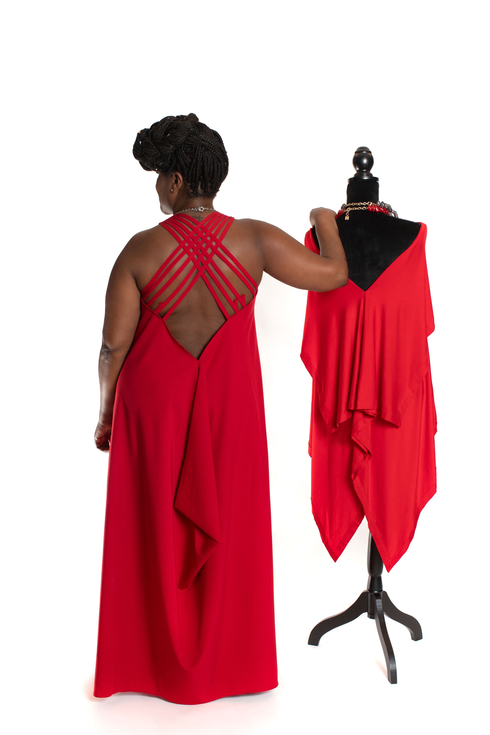 Dazzling Crisscross Maxi Dress