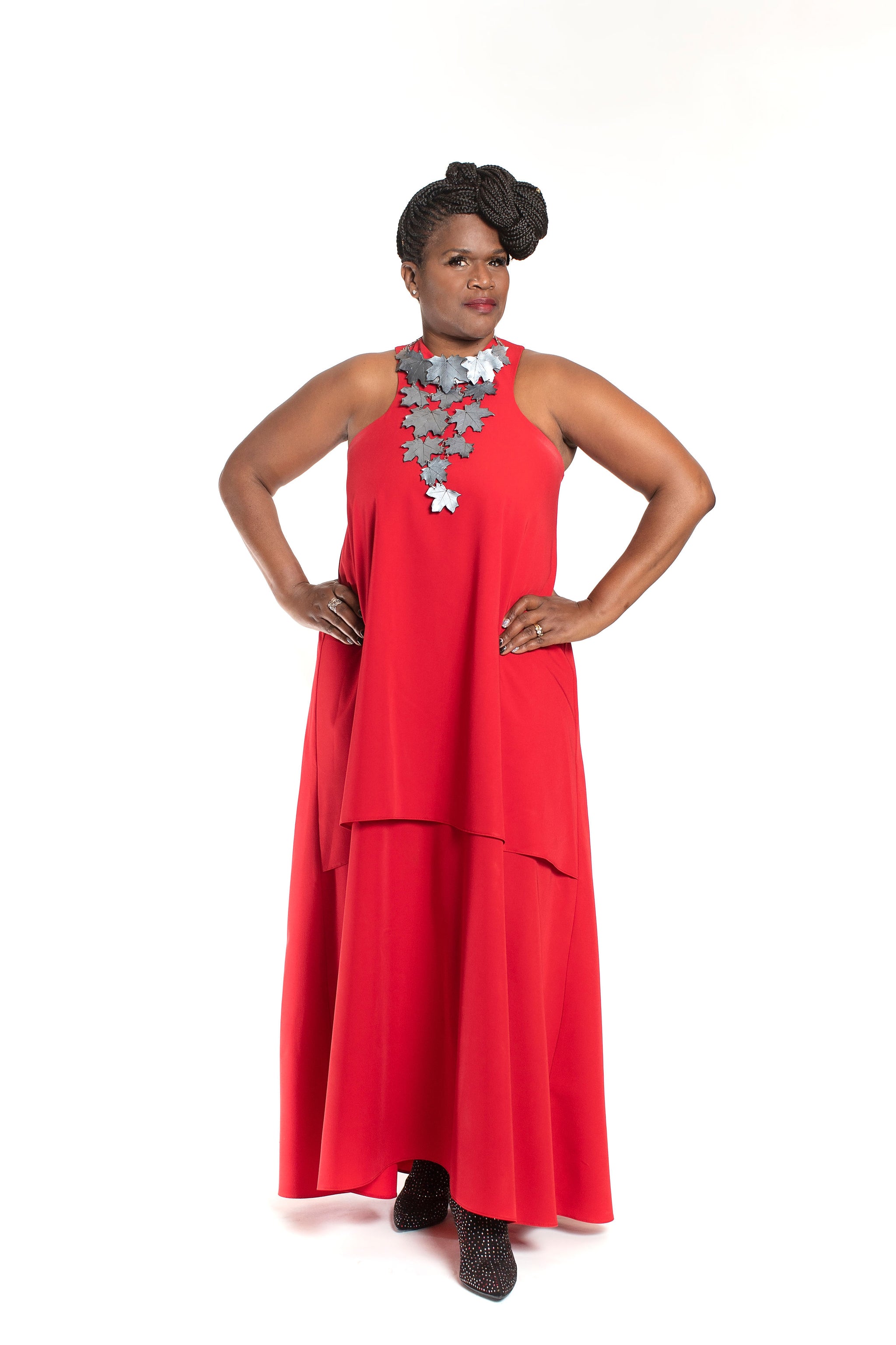 Dazzling Crisscross Maxi Dress