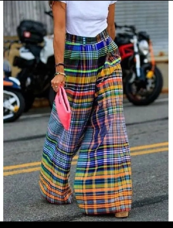 City sleek and colorful pants