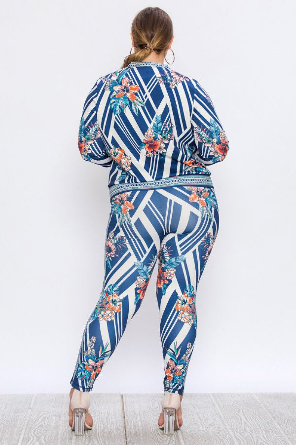 Perfect Balance Track Suit-Curvy Girl