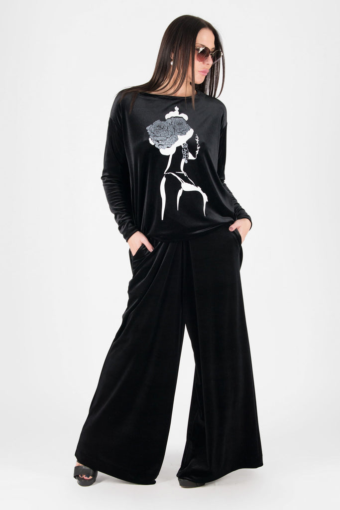 Velvet Queen Pants Set